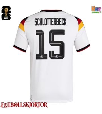 Tyskland Nico Schlotterbeck #15 Hemmatröja VM 2026 Kortärmad